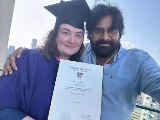 Pawan Kalyan Attends Wife Anna Konidela’s Convocation Ceremony in Singapore
