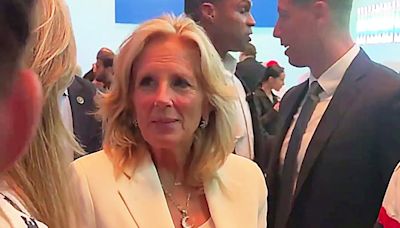 Jill Biden attends a star-studded Olympics party