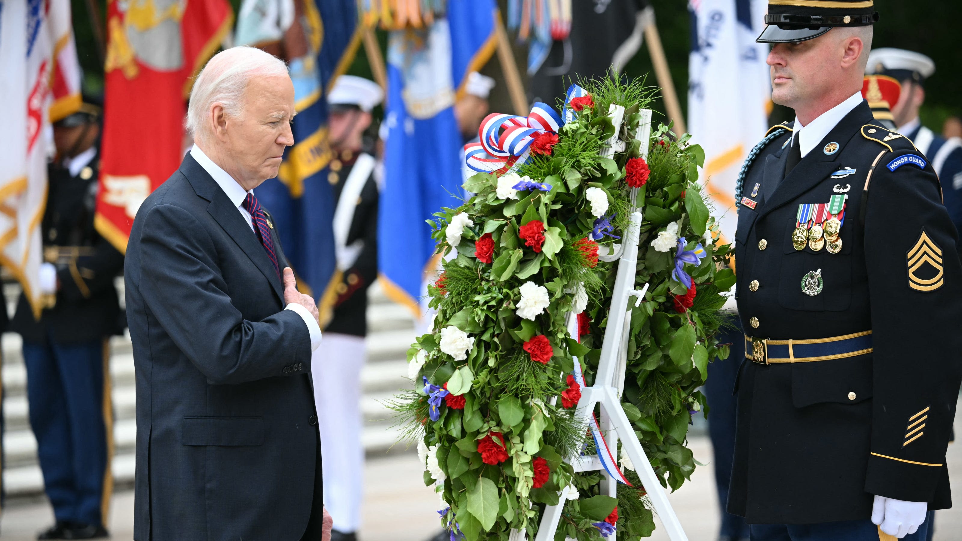 'I know how hard it can be': Biden pays Memorial Day tribute at Arlington National Cemetery