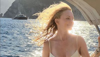 Heather Graham, 52, soaks up the sun in a cream bikini during Italian getaway: ‘Postcard from Positano’