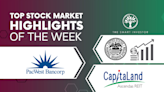 Top Stock Market Highlights of the Week: US Federal Reserve, Pacific West Bancorp and CapitaLand Ascendas REIT