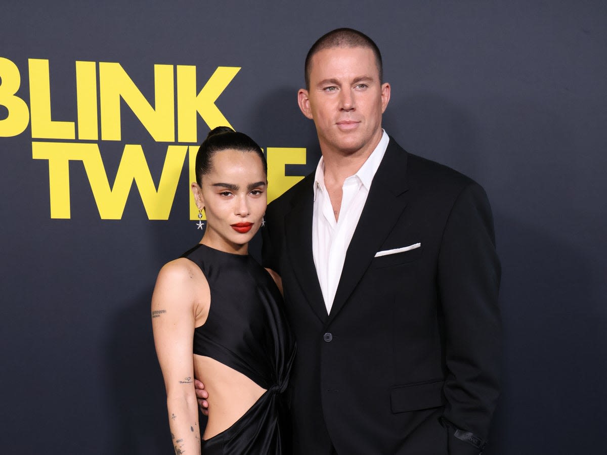 Zoë Kravitz and fiancé Channing Tatum make red carpet debut at their ‘Blink Twice’ premiere