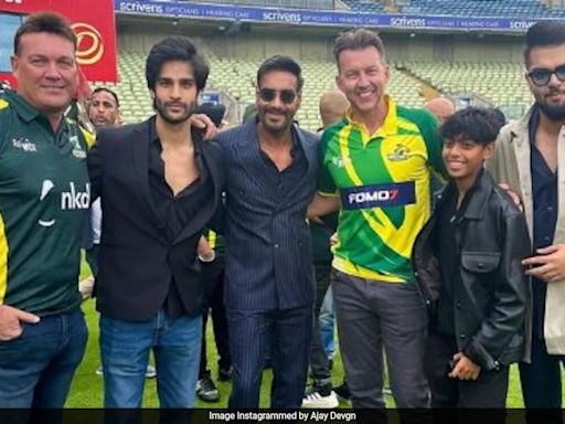 Ajay Devgn's "Legendary Time" With Bret Lee And Jacques Kallis In London. See Viral Post