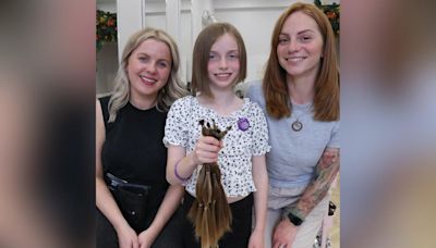 Schoolgirl proves she's a cut above after donating her lovely locks to charity