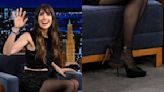 Alison Brie Reaches New Heights in 6-Inch Platform Heels by Andrea Wazen on ‘Jimmy Fallon’