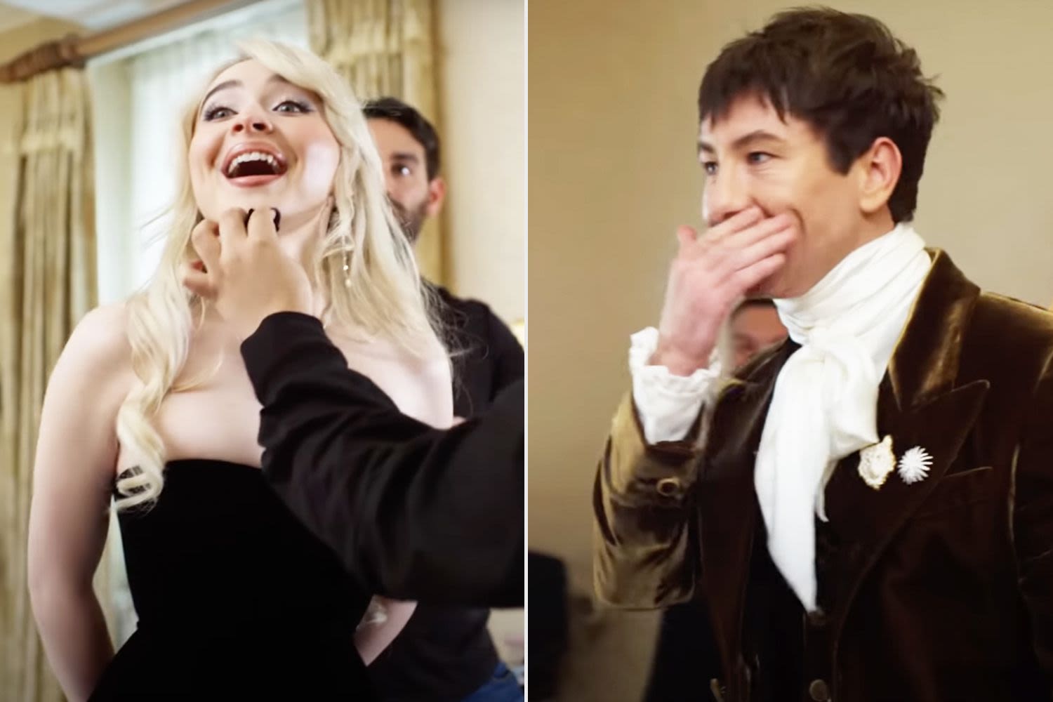 Sabrina Carpenter and Barry Keoghan's 2024 Met Gala First Look Was Caught on Camera— and They Share a Kiss!