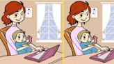 El 90% no completa el acertijo: halla las 3 diferencias entre las imágenes de la madre y el hijo