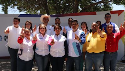 Inician campañas de las candidatas respaldadas por la coalición PAN-PRI-PRD en los municipios de Cosío, El Llano, San José de Gracia y Tepezalá