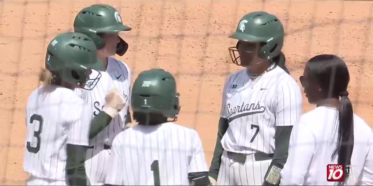 Michigan State softball wins final home game of the season