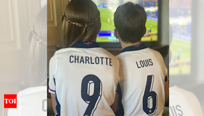 William and Kate share picture of Charlotte and Louis watching Euro 2024 final - Times of India
