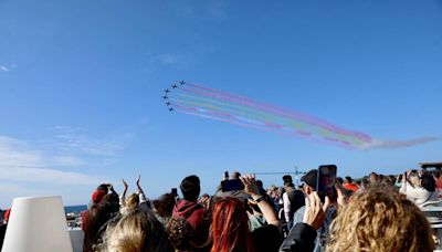 Una tarde 'de película' con San Lorenzo como plató de lujo: así vivieron los asistentes la exhibición militar en Gijón