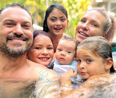 Sharna Burgess Celebrates Brian Austin Green on Father's Day as She Shares Rare Photo with All 5 of His Kids