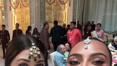 Kardashian sisters leave for US, Kim shares selfie with ‘queen’ Aishwarya Rai Bachchan