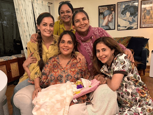 Viral: Richa Chadha's daughter meets 'maasis' Shabana Azmi, Urmila Matondkar, Dia Mirza and Tanvi Azmi [PIC]