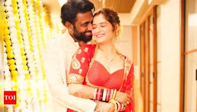 New bride Arti Singh shares love-filled pics with hubby Dipak Chauhan, writes 'Diya aur Baati Hum'