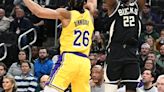 LeBron James-less Lakers pull even late, top Bucks in 2 OTs