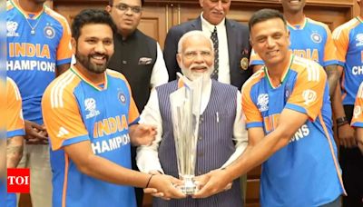 Delhi done! T20 World Cup winners Team India leaves for Mumbai after meeting PM Narendra Modi. Watch | Cricket News - Times of India