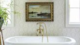 20 Beautiful Ways to Decorate Your Bathroom Walls, From Vintage Art to Statement Mirrors