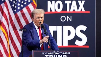 Trump doubles down on false claims states are murdering babies in rambling Arizona rally speech