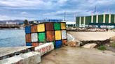 El Rubik gigante de la playa más desconocida de Vigo