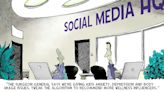 Editorial cartoon: Social media promotes wellness