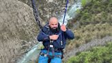 North Wales TV chef takes 75mph leap of faith on the 'world’s biggest swing'