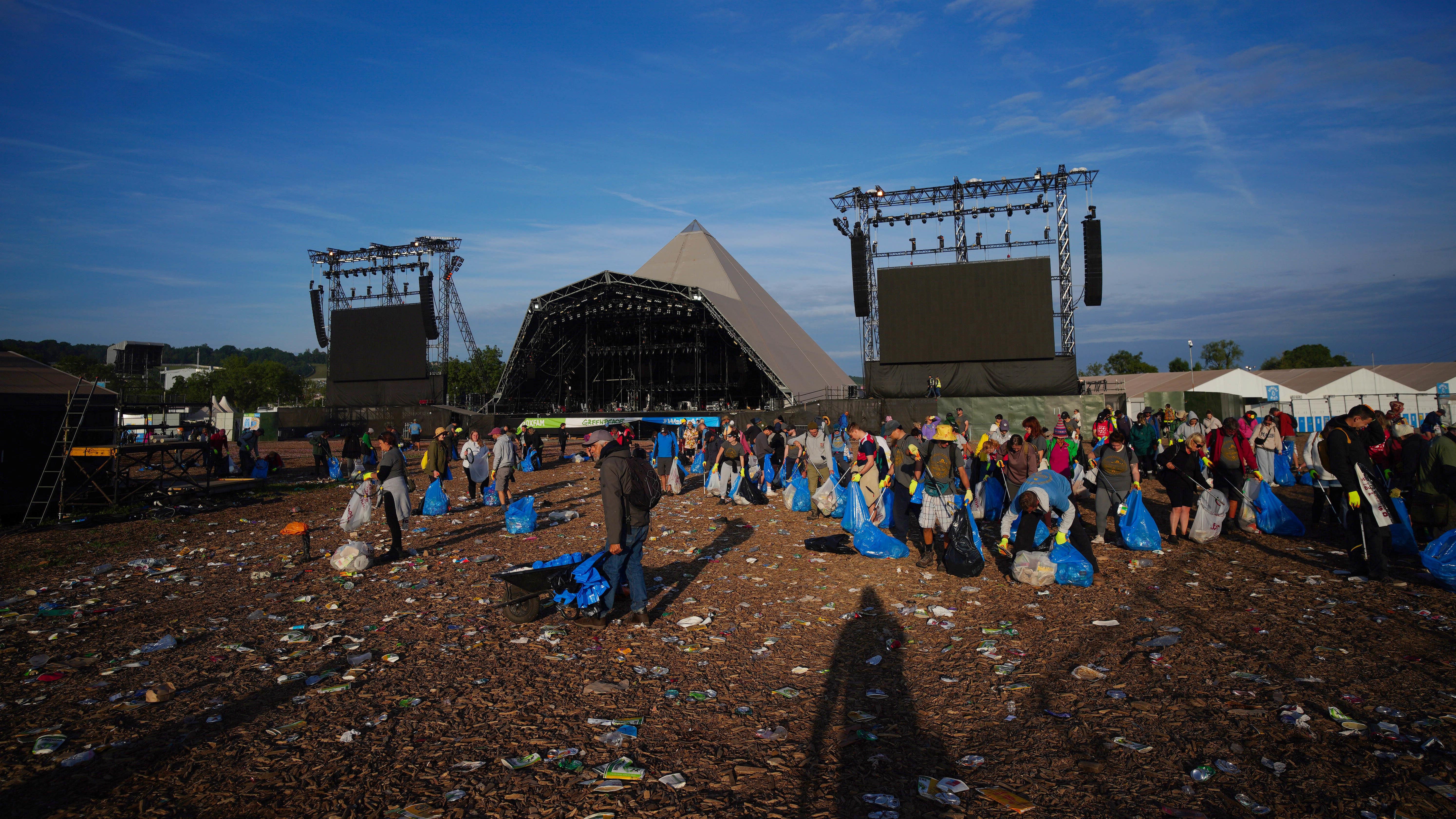 Glastonbury clean-up under way as 2024 music festival comes to an end