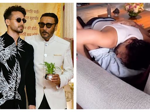 Jackie Shroff shows even grown-up sons need affection as he gives Tiger a beautiful hug, melts fans' hearts