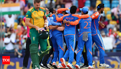 PM Modi congratulates Team India after T-20 World Cup win over South Africa | India News - Times of India