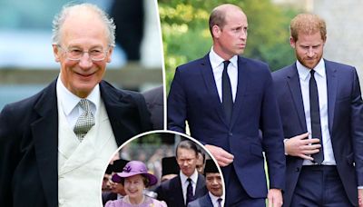 Princes William and Harry’s uncle Lord Robert Fellowes dead at 82
