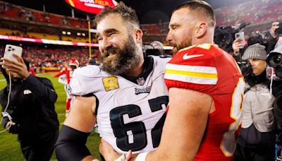 NFL superstar Kelce brothers tease trip to Wales