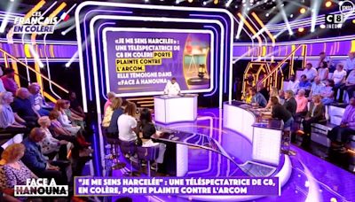 "C'est un réel harcèlement psychologique" : En colère, une téléspectatrice de C8 annonce avoir porté plainte contre l'Arcom dans "Face à Hanouna"