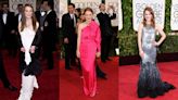 Julianne Moore’s Golden Globe Style Through the Years: Sparkling Givenchy Dress, Pink Lanvin Gown and More