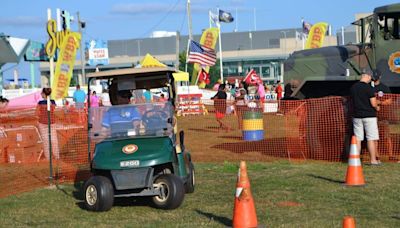 Golf cart set up to simulate drunk driving goes wild and runs over five people