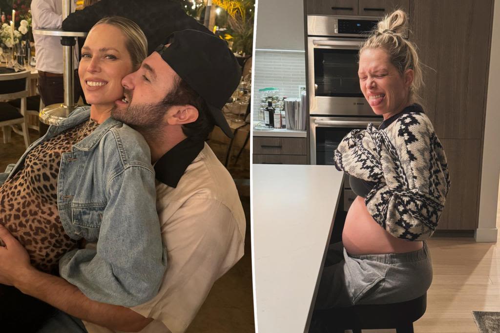 Erin Foster welcomes first baby at home ‘like a beast’ with husband Simon Tikhman