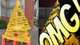 台南警製「創意耶誕樹」引4.7萬人狂讚 完成品曝光
