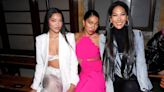 Kimora Lee Simmons cheers on lookalike daughter Aoki walking in Sergio Hudson NYFW show