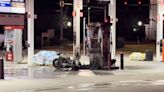 Motorcycle fire spreads to gas pump in Davenport