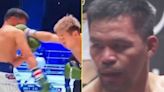 Manny Pacquiao 'beaten up' in exhibition against tallest-ever opponent