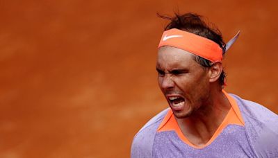 Rafael Nadal lucha para superar el debut en el Masters 1000 de Roma - La Tercera
