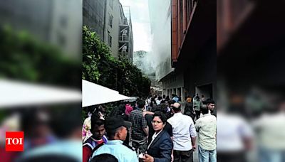 Fire Breaks Out at Tech Company Parking Lot | - Times of India