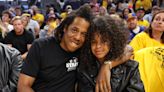 JAY-Z Gives Daughter Blue Ivy a Sweet Kiss on the Cheek During Game 5 of the NBA Finals