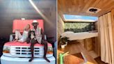 Two outdoorsy entrepreneurs in Florida met after one nearly ran the other over. Together, they now sell boho tiny homes on wheels that can cost up to $24,850 – take a look.