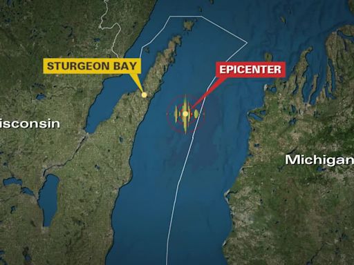 Earthquake reported in Lake Michigan; 24 miles from Sturgeon Bay