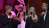 Emily Blunt joins Ryan Gosling on ‘SNL’ for a Taylor Swift-themed ‘Barbenheimer’ sendoff