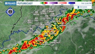 Severe weather enters southern Indiana, Louisville: Latest weather alerts