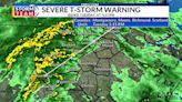 Severe thunderstorm warning issued for central NC counties