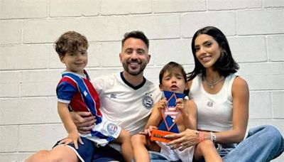 Filho de Éverton Ribeiro brinca após vitória do Bahia sobre o Botafogo: ‘Chororô’