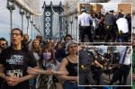 Hundreds of anti-Israel protesters in NYC shut down Manhattan Bridge