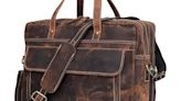 Leather Briefcase Laptop Work Bag for Men Women...Office Bag for Men Women Computer Messenger Shoulder Travel Bag...